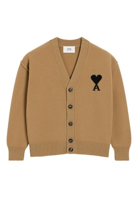 Beige Ami de Coeur cardigan Ami Paris - unisex
